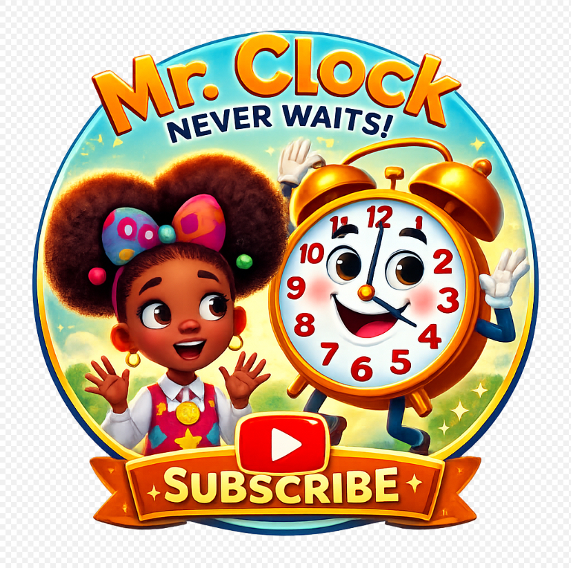 Mr. Clock storybook badge
